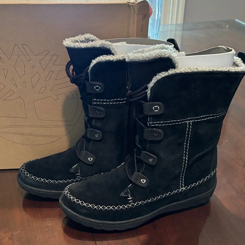 Timberland Oslo Express Waterproof Black Suede Winter Boots
